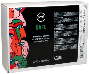 Oté Group Oté Safe 30x10ml Ampullen (Oté Group) Neutralisationsampullen ohne Konservierungsstoffe für weiche Kontaktlinsen, anwendbar in Kombination mit Oté Perox 3 % Wasserstoffperoxidlösung.
